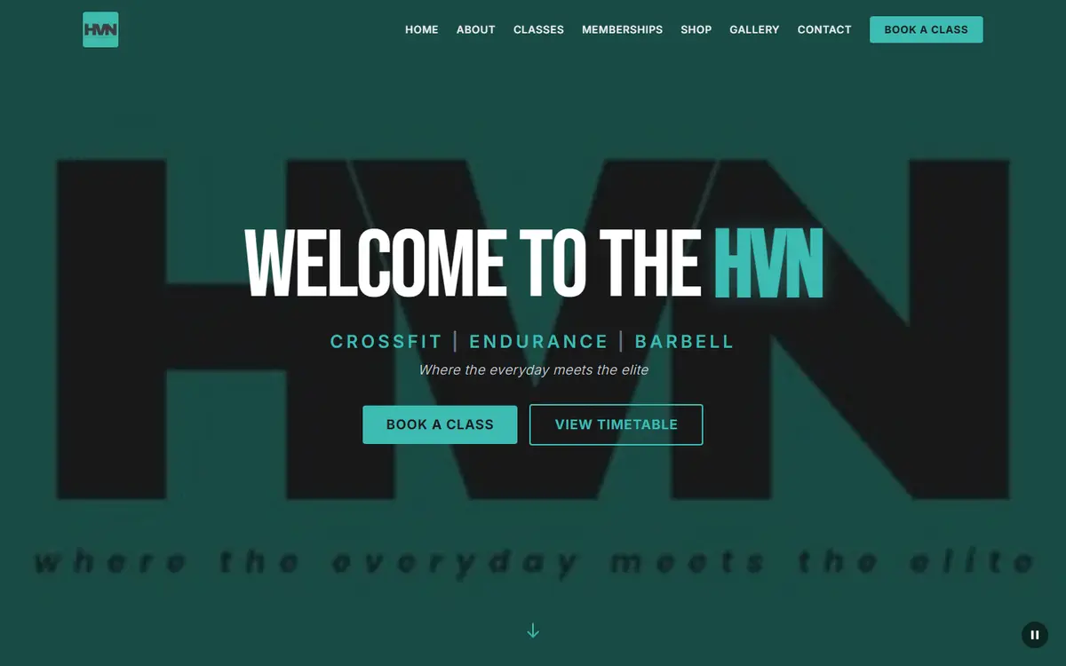 HVN CrossFit — a C4 Studios build