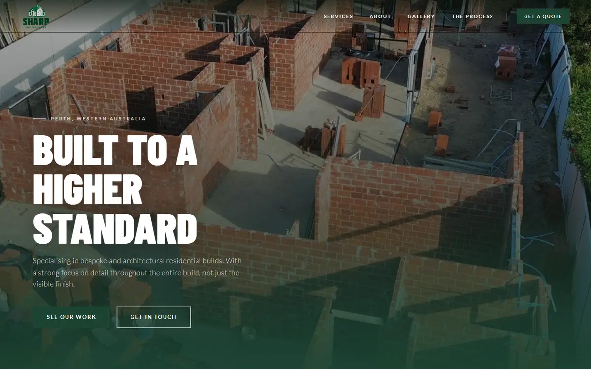 Sharp Bricklaying — a C4 Studios build