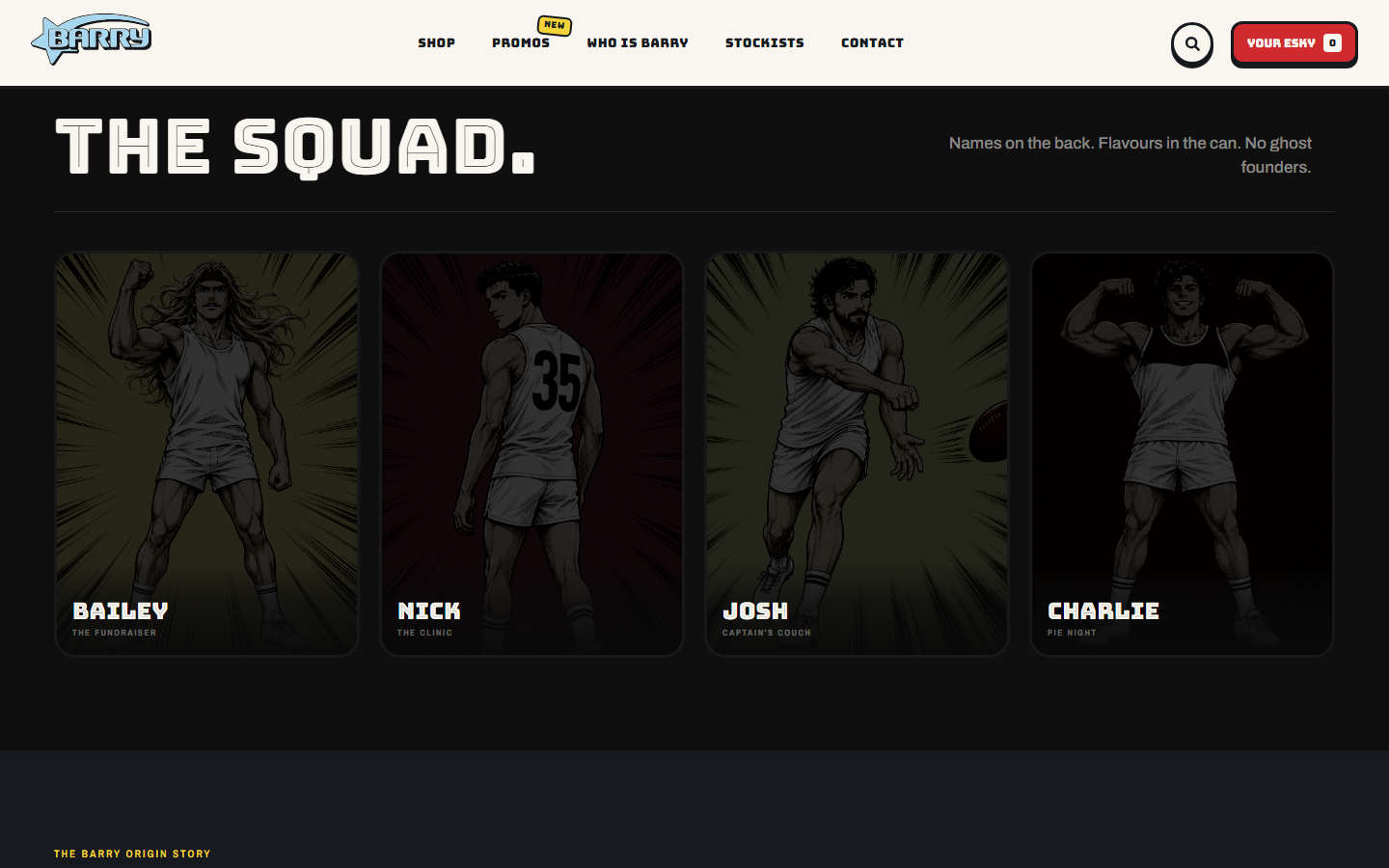"The Squad" founders grid.