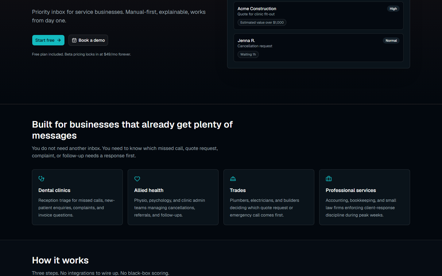 Built for high-volume inboxes.