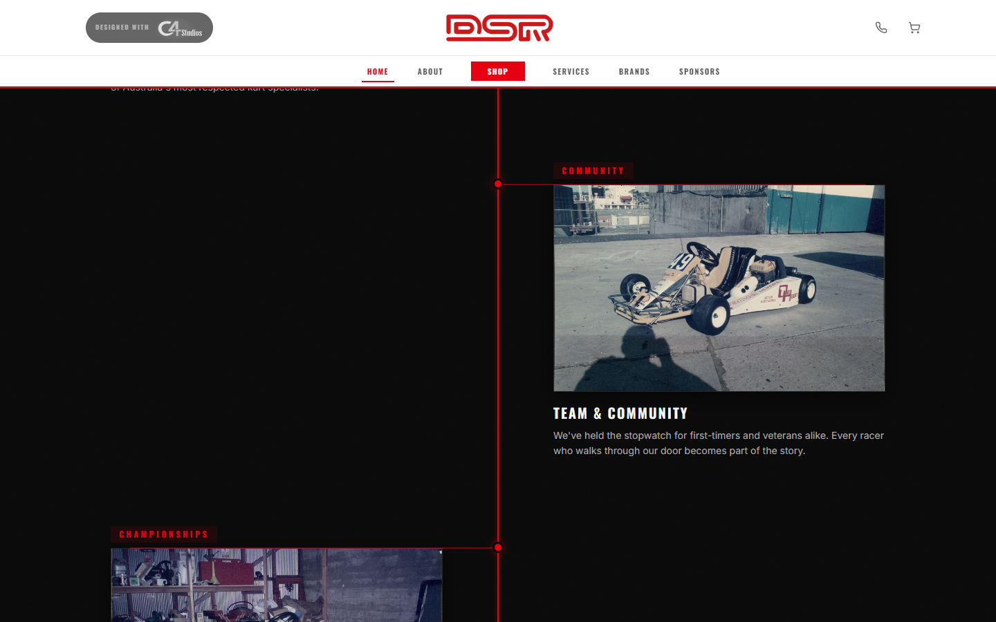 Scroll-pinned SVG race animation