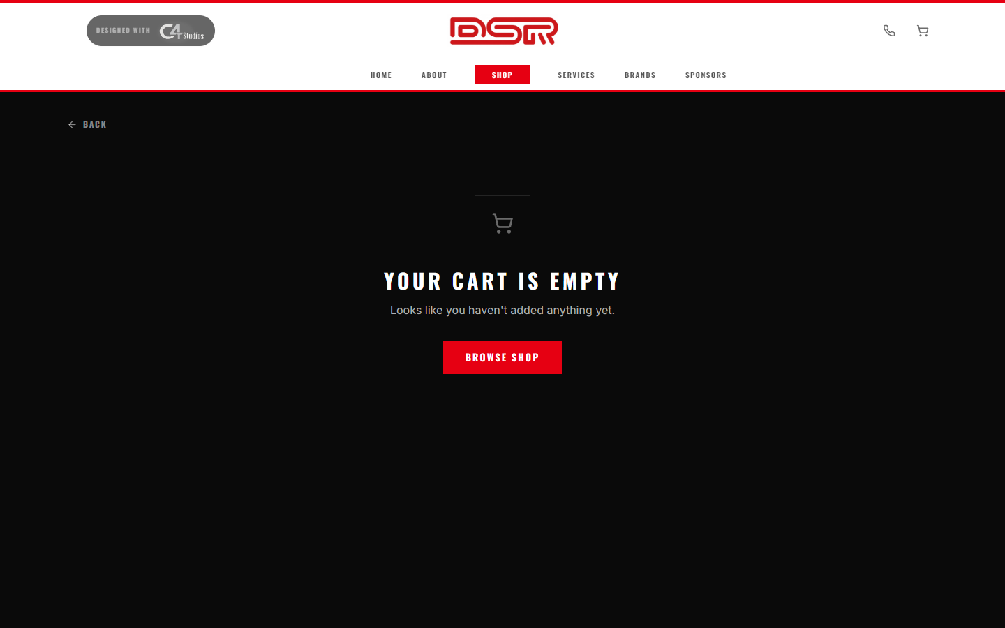 Shopping cart with live line item and GST
