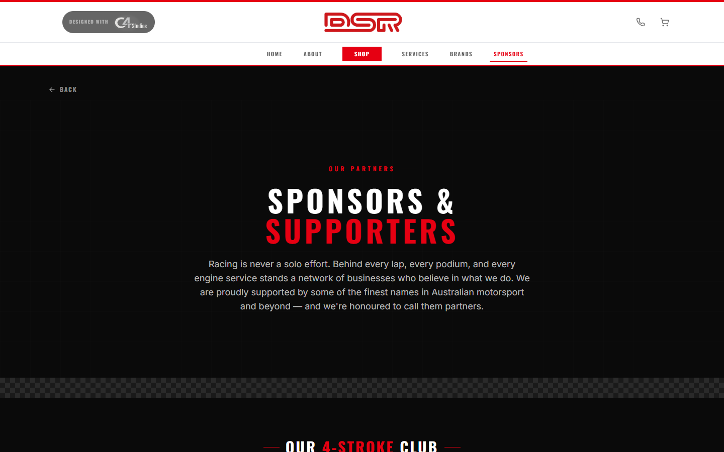 Sponsor logo carousel
