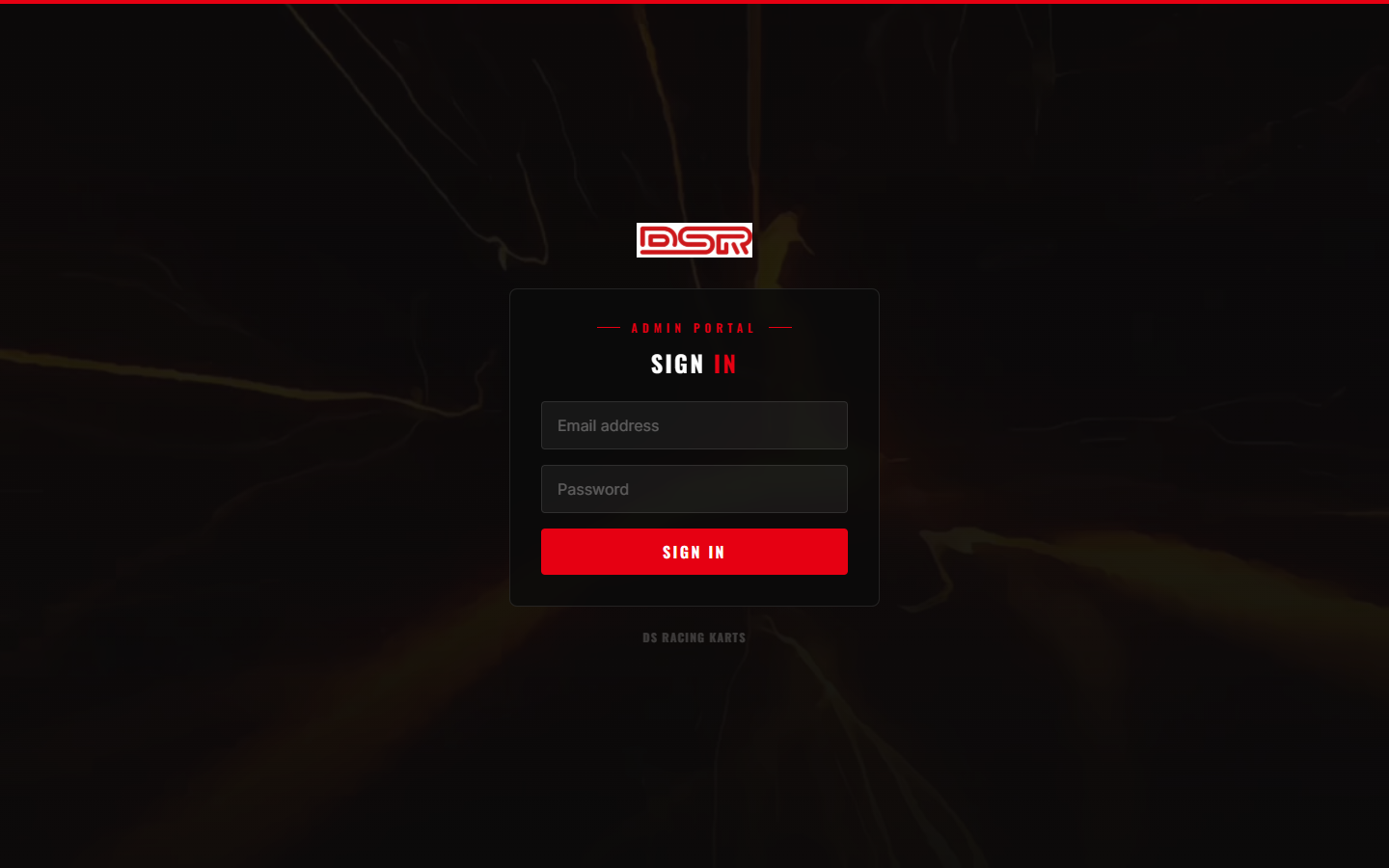 Secured admin portal sign-in