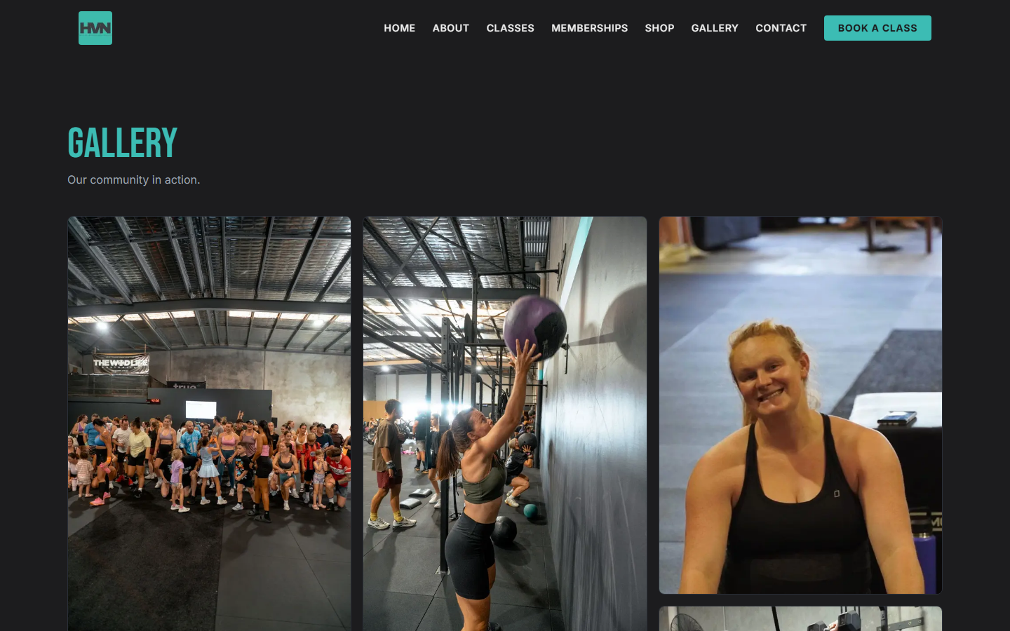 Gallery — masonry community grid