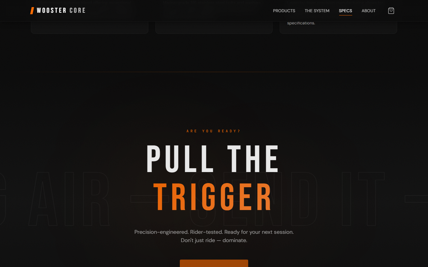 "Pull the Trigger" marquee CTA.